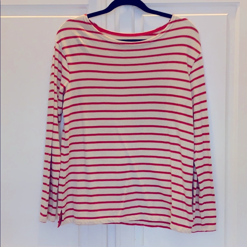 Striped Sweater Tee - M